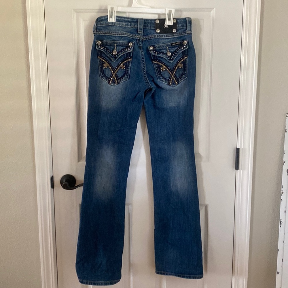 Excellent condition Women’s Miss Me denim boot cut jeans size 28